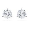 Eternity-Ohrringe mit im Labor gezüchteten Diamanten, 2,0 Karat insgesamt, runde Form, 14-karätiges Weißgold Eternity-Ohrringe mit im Labor gezüchteten Diamanten, 2,0 Karat insgesamt, runde Form, 14-karätiges Weißgold