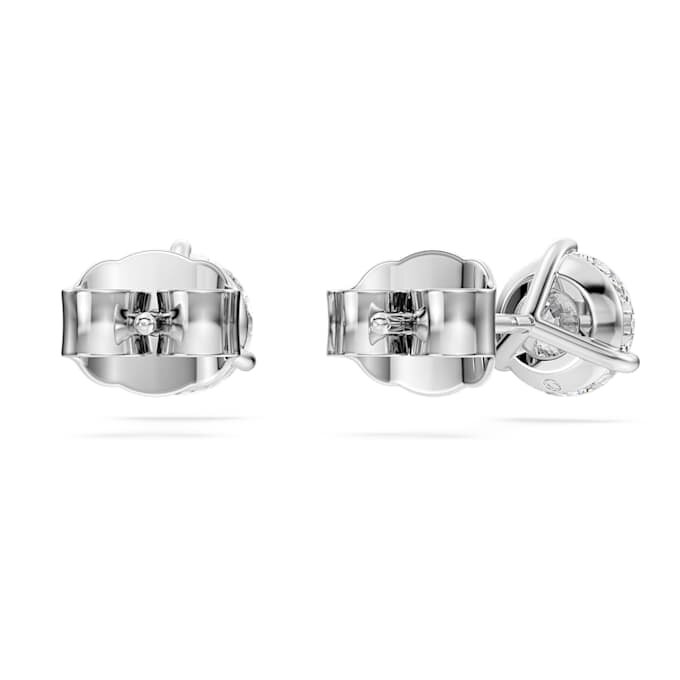 Eternity-Ohrringe mit im Labor gezüchteten Diamanten, 2,0 Karat insgesamt, runde Form, 14-karätiges Weißgold Eternity-Ohrringe mit im Labor gezüchteten Diamanten, 2,0 Karat insgesamt, runde Form, 14-karätiges Weißgold