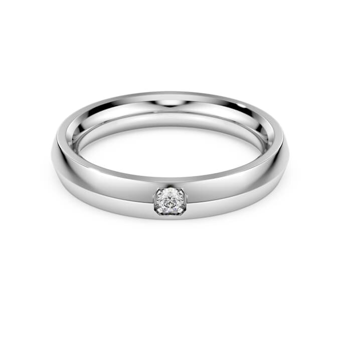 Eternity-Ring mit im Labor gezüchteten Diamanten, 0,05 Karat insgesamt, runde Form, 14 Karat Weißgold Eternity-Ring mit im Labor gezüchteten Diamanten, 0,05 Karat insgesamt, runde Form, 14 Karat Weißgold