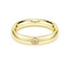 Eternity-Ring mit im Labor gezüchteten Diamanten, 0,05 Karat insgesamt, runde Form, 14-karätiges Gelbgold