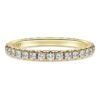 Eternity-Ring mit im Labor gezüchteten Diamanten, 0,4 Karat insgesamt, runde Form, 14-karätiges Gelbgold