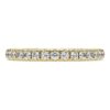 Eternity-Ring mit im Labor gezüchteten Diamanten, 0,4 Karat insgesamt, runde Form, 14-karätiges Gelbgold