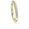 Eternity-Ring mit im Labor gezüchteten Diamanten, 0,4 Karat insgesamt, runde Form, 14-karätiges Gelbgold
