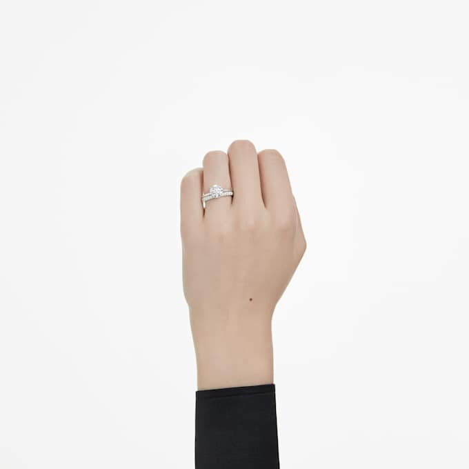 Eternity-Ring mit im Labor gezüchteten Diamanten, 0,4 Karat insgesamt, runde Form, Sterlingsilber Eternity-Ring mit im Labor gezüchteten Diamanten, 0,4 Karat insgesamt, runde Form, Sterlingsilber