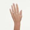 Eternity-Ringe mit im Labor gezüchteten Diamanten, 1 Karat insgesamt, runde Form, 14 Karat Weißgold