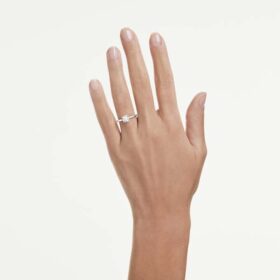 Eternity-Ringe mit im Labor gezüchteten Diamanten, 1 Karat insgesamt, runde Form, 14 Karat Weißgold
