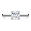 Eternity-Ringe mit im Labor gezüchteten Diamanten, 1 Karat insgesamt, runde Form, 14 Karat Weißgold