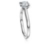 Eternity-Ringe mit im Labor gezüchteten Diamanten, 1 Karat insgesamt, runde Form, 14 Karat Weißgold