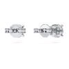 Eternity Solitaire-Ohrringe mit im Labor gezüchteten Diamanten, 1 Karat insgesamt, runde Form, 14K Weißgold Eternity Solitaire-Ohrringe mit im Labor gezüchteten Diamanten, 1 Karat insgesamt, runde Form, 14K Weißgold