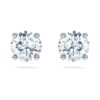 Eternity Solitaire-Ohrringe mit im Labor gezüchteten Diamanten, 2 Karat insgesamt, runde Form, 14-karätiges Weißgold Eternity Solitaire-Ohrringe mit im Labor gezüchteten Diamanten, 2 Karat insgesamt, runde Form, 14-karätiges Weißgold