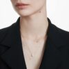 Eternity-Solitär-Anhänger mit im Labor gezüchteten Diamanten, 1 Karat insgesamt, runde Form, 14 Karat Gelbgold