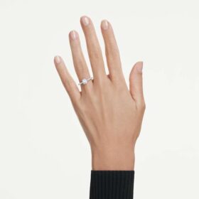 Eternity-Solitärring mit im Labor gezüchteten Diamanten, 1,7 Karat insgesamt, runde Form, 14 Karat Weißgold