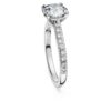 Eternity-Solitärring mit im Labor gezüchteten Diamanten, 1,7 Karat insgesamt, runde Form, 14 Karat Weißgold Eternity-Solitärring mit im Labor gezüchteten Diamanten, 1,7 Karat insgesamt, runde Form, 14 Karat Weißgold