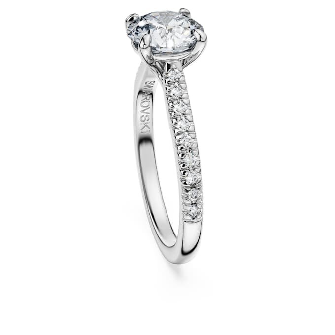 Eternity-Solitärring mit im Labor gezüchteten Diamanten, 1,7 Karat insgesamt, runde Form, 14 Karat Weißgold Eternity-Solitärring mit im Labor gezüchteten Diamanten, 1,7 Karat insgesamt, runde Form, 14 Karat Weißgold