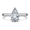 Eternity-Solitärring mit im Labor gezüchteten Diamanten, 1 Karat insgesamt, Birnenform, 14-karätiges Weißgold Eternity-Solitärring mit im Labor gezüchteten Diamanten, 1 Karat insgesamt, Birnenform, 14-karätiges Weißgold