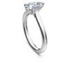 Eternity-Solitärring mit im Labor gezüchteten Diamanten, 1 Karat insgesamt, Birnenform, 14-karätiges Weißgold Eternity-Solitärring mit im Labor gezüchteten Diamanten, 1 Karat insgesamt, Birnenform, 14-karätiges Weißgold