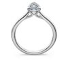 Eternity-Solitärring mit im Labor gezüchteten Diamanten, 1 Karat insgesamt, Birnenform, 14-karätiges Weißgold Eternity-Solitärring mit im Labor gezüchteten Diamanten, 1 Karat insgesamt, Birnenform, 14-karätiges Weißgold