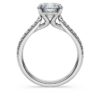 Eternity-Solitärring mit im Labor gezüchteten Diamanten, 2,2 Karat insgesamt, runde Form, 14 Karat Weißgold Eternity-Solitärring mit im Labor gezüchteten Diamanten, 2,2 Karat insgesamt, runde Form, 14 Karat Weißgold