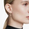 Eternity-Tropf-Ohrringe mit im Labor gezüchteten Diamanten, 0,7 Karat insgesamt, runde Form, 14 Karat Weißgold Eternity-Tropf-Ohrringe mit im Labor gezüchteten Diamanten, 0,7 Karat insgesamt, runde Form, 14 Karat Weißgold