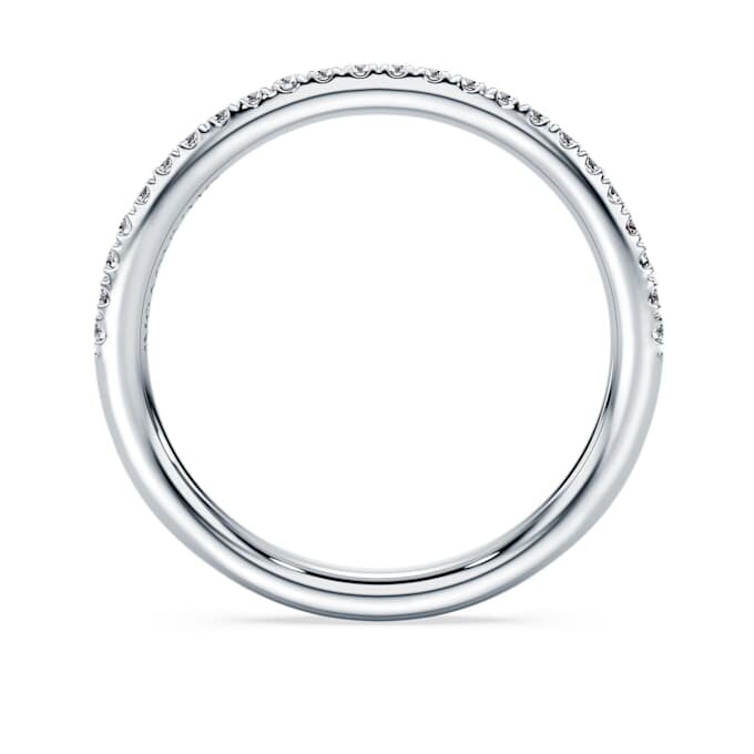 Ewigkeitsring mit im Labor gezüchteten Diamanten, 0,2 Karat insgesamt, runde Form, 14 Karat Weißgold Ewigkeitsring mit im Labor gezüchteten Diamanten, 0,2 Karat insgesamt, runde Form, 14 Karat Weißgold