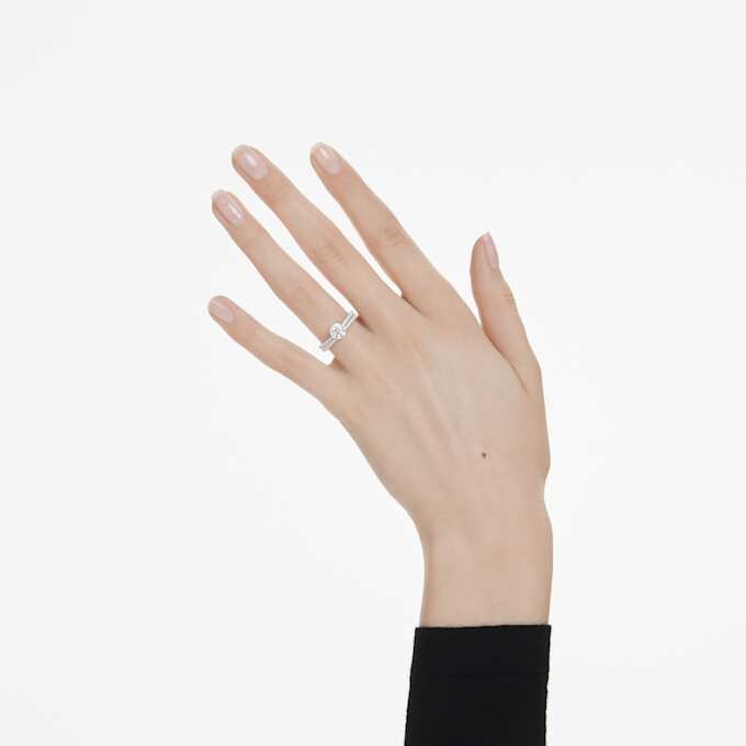 Ewigkeitsring mit im Labor gezüchteten Diamanten, 0,2 Karat insgesamt, runde Form, 14 Karat Weißgold Ewigkeitsring mit im Labor gezüchteten Diamanten, 0,2 Karat insgesamt, runde Form, 14 Karat Weißgold