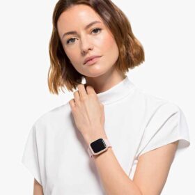 Funkelndes Gehäuse für Apple Watch® Series 4 & 5, 40 mm, Roségold-Farbton