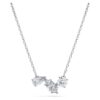 Galaxy-Anhänger mit im Labor gezüchteten Diamanten, 0,82 Karat insgesamt, verschiedene Formen, Sterlingsilber