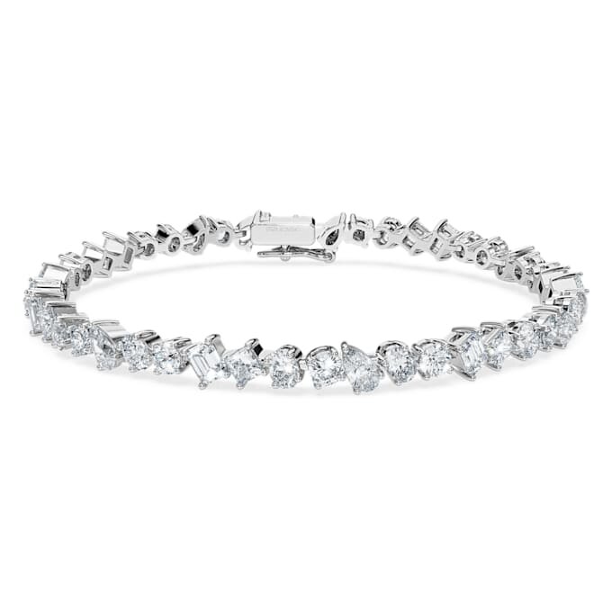 Galaxy-Armband mit im Labor gezüchteten Diamanten, 5 Karat insgesamt, verschiedene Formen, 14 Karat Weißgold Galaxy-Armband mit im Labor gezüchteten Diamanten, 5 Karat insgesamt, verschiedene Formen, 14 Karat Weißgold