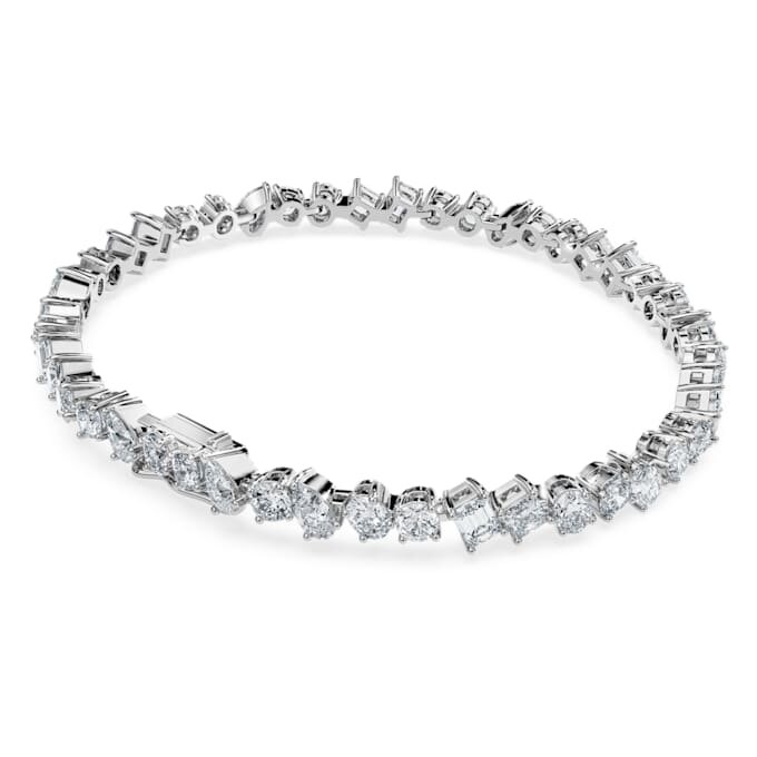 Galaxy-Armband mit im Labor gezüchteten Diamanten, 5 Karat insgesamt, verschiedene Formen, 14 Karat Weißgold Galaxy-Armband mit im Labor gezüchteten Diamanten, 5 Karat insgesamt, verschiedene Formen, 14 Karat Weißgold