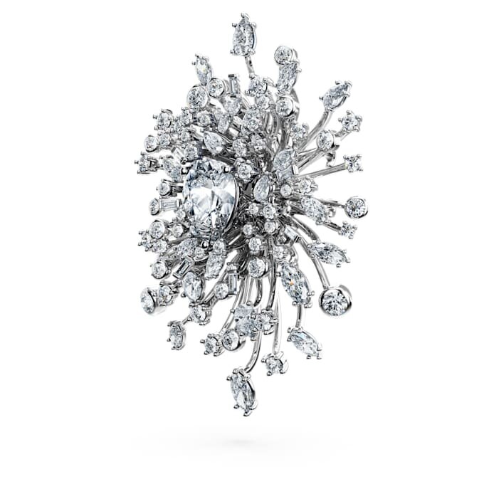 Galaxy-Brosche mit im Labor gezüchteten Diamanten, 15,71 Karat insgesamt, verschiedene Formen, 18 Karat Weißgold Galaxy-Brosche mit im Labor gezüchteten Diamanten, 15,71 Karat insgesamt, verschiedene Formen, 18 Karat Weißgold