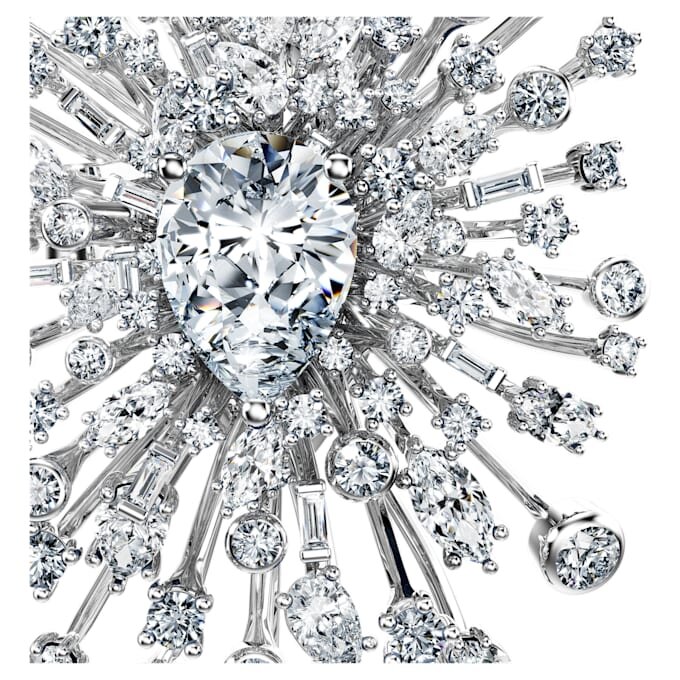 Galaxy-Brosche mit im Labor gezüchteten Diamanten, 15,71 Karat insgesamt, verschiedene Formen, 18 Karat Weißgold Galaxy-Brosche mit im Labor gezüchteten Diamanten, 15,71 Karat insgesamt, verschiedene Formen, 18 Karat Weißgold