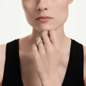 Galaxy-Bypass-Ring mit im Labor gezüchteten Diamanten, 1,25 Karat insgesamt, verschiedene Formen, 14-karätiges Weißgold