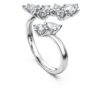 Galaxy-Bypass-Ring mit im Labor gezüchteten Diamanten, 1,25 Karat insgesamt, verschiedene Formen, 14-karätiges Weißgold Galaxy-Bypass-Ring mit im Labor gezüchteten Diamanten, 1,25 Karat insgesamt, verschiedene Formen, 14-karätiges Weißgold