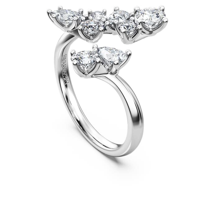 Galaxy-Bypass-Ring mit im Labor gezüchteten Diamanten, 1,25 Karat insgesamt, verschiedene Formen, 14-karätiges Weißgold Galaxy-Bypass-Ring mit im Labor gezüchteten Diamanten, 1,25 Karat insgesamt, verschiedene Formen, 14-karätiges Weißgold