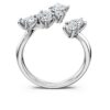 Galaxy-Bypass-Ring mit im Labor gezüchteten Diamanten, 1,25 Karat insgesamt, verschiedene Formen, 14-karätiges Weißgold Galaxy-Bypass-Ring mit im Labor gezüchteten Diamanten, 1,25 Karat insgesamt, verschiedene Formen, 14-karätiges Weißgold