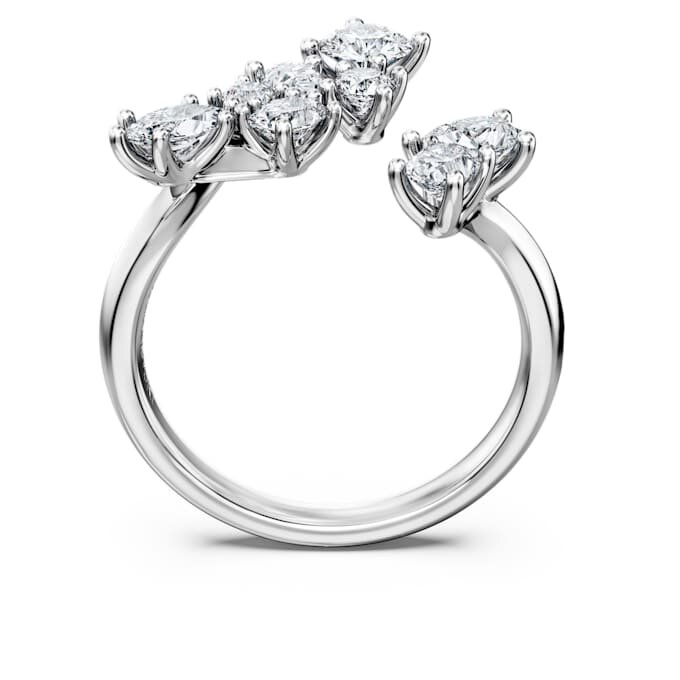 Galaxy-Bypass-Ring mit im Labor gezüchteten Diamanten, 1,25 Karat insgesamt, verschiedene Formen, 14-karätiges Weißgold Galaxy-Bypass-Ring mit im Labor gezüchteten Diamanten, 1,25 Karat insgesamt, verschiedene Formen, 14-karätiges Weißgold