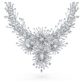 Galaxy-Halskette mit im Labor gezüchteten Diamanten, 156,62 Karat insgesamt, verschiedene Schliffformen, 18 Karat Weißgold Galaxy-Halskette mit im Labor gezüchteten Diamanten, 156,62 Karat insgesamt, verschiedene Schliffformen, 18 Karat Weißgold