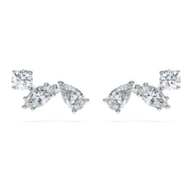 Galaxy-Ohrringe mit im Labor gezüchteten Diamanten, 0,5 Karat insgesamt, verschiedene Schliffformen, Sterlingsilber