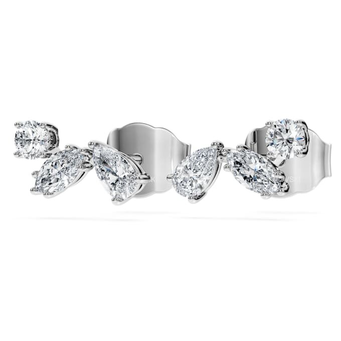 Galaxy-Ohrringe mit im Labor gezüchteten Diamanten, 0,5 Karat insgesamt, verschiedene Schliffformen, Sterlingsilber Galaxy-Ohrringe mit im Labor gezüchteten Diamanten, 0,5 Karat insgesamt, verschiedene Schliffformen, Sterlingsilber