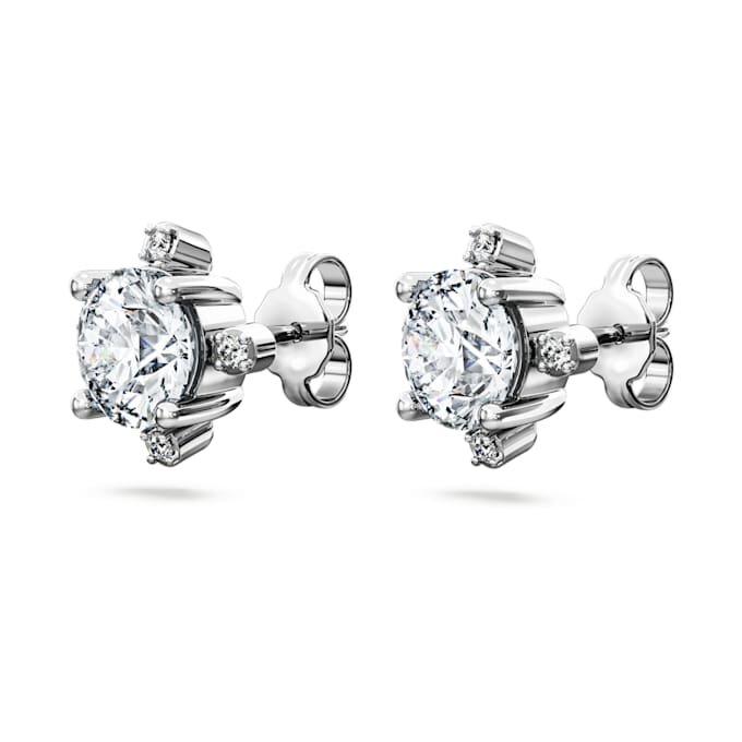 Galaxy-Ohrringe mit im Labor gezüchteten Diamanten, 2,1 Karat insgesamt, runde Form, 14-karätiges Weißgold Galaxy-Ohrringe mit im Labor gezüchteten Diamanten, 2,1 Karat insgesamt, runde Form, 14-karätiges Weißgold