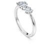 Galaxy-Ring mit im Labor gezüchteten Diamanten, 0,43 Karat insgesamt, verschiedene Formen, Sterlingsilber