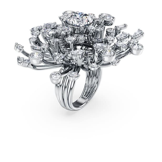 Galaxy-Ring mit im Labor gezüchteten Diamanten, 9,5 Karat insgesamt, verschiedene Formen, 18 Karat Weißgold Galaxy-Ring mit im Labor gezüchteten Diamanten, 9,5 Karat insgesamt, verschiedene Formen, 18 Karat Weißgold