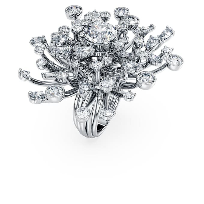 Galaxy-Ring mit im Labor gezüchteten Diamanten, 9,5 Karat insgesamt, verschiedene Formen, 18 Karat Weißgold Galaxy-Ring mit im Labor gezüchteten Diamanten, 9,5 Karat insgesamt, verschiedene Formen, 18 Karat Weißgold