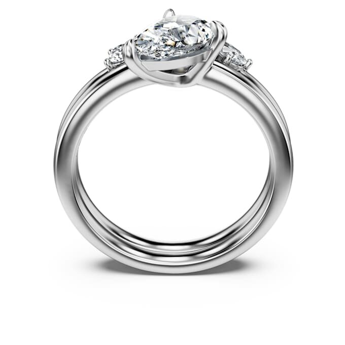 Galaxy-Ring-Set (2), im Labor gezüchtete Diamanten 1,4 Karat insgesamt, Birnenform, 14-karätiges Weißgold Galaxy-Ring-Set (2), im Labor gezüchtete Diamanten 1,4 Karat insgesamt, Birnenform, 14-karätiges Weißgold