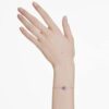 Geburtsstein-Armband mit quadratischem Schliff, Februar, violett, rhodiniert Geburtsstein-Armband mit quadratischem Schliff, Februar, violett, rhodiniert
