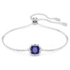 Geburtsstein-Armband mit quadratischem Schliff, September, Blau, rhodiniert Geburtsstein-Armband mit quadratischem Schliff, September, Blau, rhodiniert