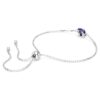 Geburtsstein-Armband mit quadratischem Schliff, September, Blau, rhodiniert Geburtsstein-Armband mit quadratischem Schliff, September, Blau, rhodiniert
