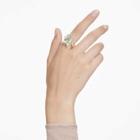 Gema Offener Ring mit gemischten Schliffen, mehrfarbig, goldfarben plattiert