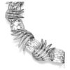 Halskette „Feather“ aus der Vienna Collection, weiß, rutheniumbeschichtet