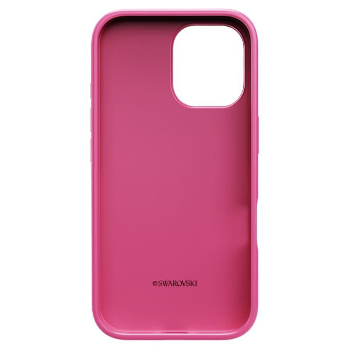 High Smartphone-Hülle mit Kristall-Print-Motiv, iPhone® 16, Rosa High Smartphone-Hülle mit Kristall-Print-Motiv, iPhone® 16, Rosa